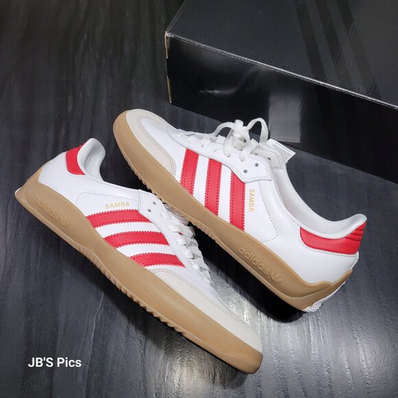 Adidas Samba OG PUIG Men's Shoes White Scarlet Red Gum JQ5865 BRAND NEW IN BOX - Picture 12 of 16